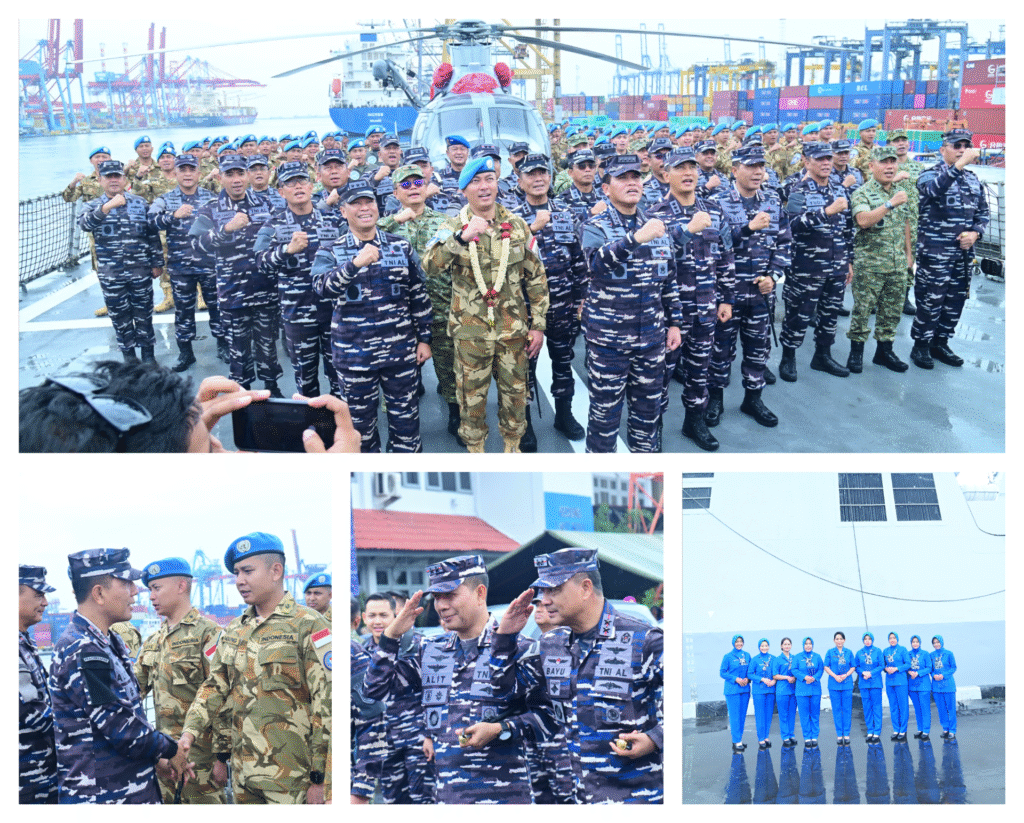 Pangkoarmada II Sambut Kepulangan KRI Sultan Iskandar Muda-367 dari Misi UNIFIL Lebanon