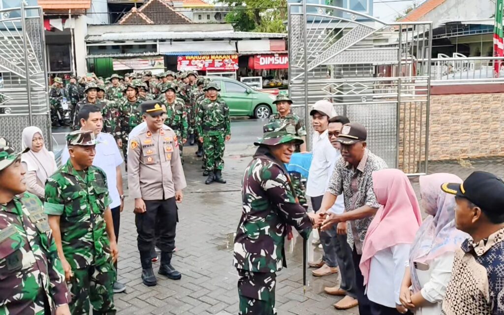 Penyambutan Satgas TMMD ke-128 di Slempit Penuh Semangat dan Kebersamaan